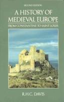 Cover of: A history of medieval Europe