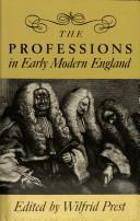 The Professions in early modern England