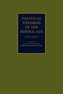 Cover of: Political theories of the Middle Age
