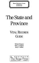 Cover of: The state and province vital records guide
