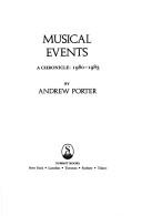 Musical events : a chronicle 1980-1983