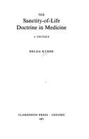 Cover of: The sanctity-of-life doctrine in medicine: a critique
