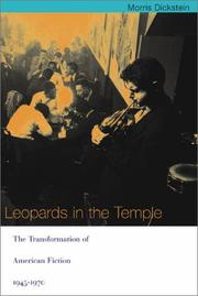 Cover of: Leopards in the temple: the transformation of American fiction, 1945-1970