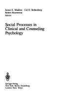 Cover of: Social processes in clinical and counseling psychology
