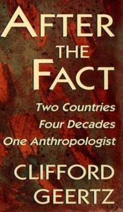 After the fact by Clifford Geertz