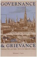Governance & grievance by Miriam J. Levy