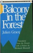 Cover of: Balcony in the forest