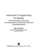 Cover of: Advanced C programming for displays