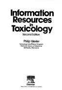 Cover of: Information resources in toxicology