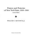 Cover of: Potters and potteries of New York State, 1650-1900