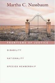 Cover of: Frontiers of Justice