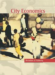Cover of: City Economics by Brendan O'Flaherty