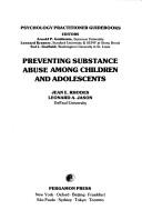 Cover of: Preventing substance abuse among children and adolescents