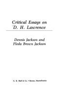 Critical essays on D.H. Lawrence by Fleda Brown Jackson