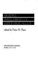 Cover of: Doing philosophy historically