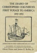 Cover of: The Diario of Christopher Columbus's first voyage to America, 1492-1493 by Christopher Columbus