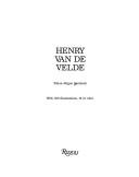 Henry van de Velde by Klaus-Jürgen Sembach