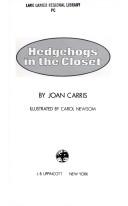 Cover of: Hedgehogs in the closet