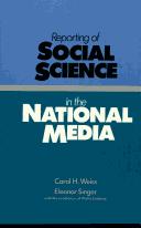 Cover of: Reporting of social science in the national media