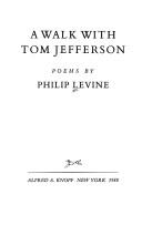 Cover of: A walk with Tom Jefferson: poems