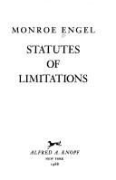 Cover of: Statutes of limitations