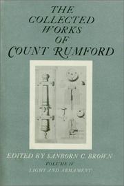 Collected works of Count Rumford