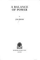 Cover of: balance of power | Jim Prior