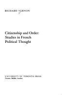 Citizenship and order : studies in French political thought