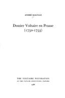 Dossier Voltaire en Prusse : 1750-1753 by André Magnan