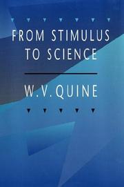 Cover of: From stimulus to science