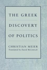 The Greek discovery of politics