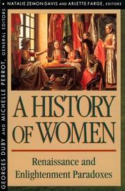 Cover of: A History of Women in the West: III. Renaissance and the Enlightenment Paradoxes