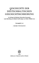 Cover of: Geschichte der deutschbaltischen Geschichtsschreibung