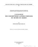 Cover of: Catalogue des inscriptions latines païennes du Musée du Bardo