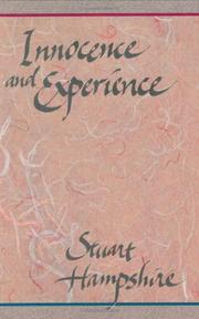 Cover of: Innocence and experience by Stuart Hampshire