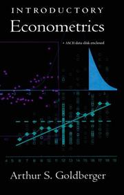 Cover of: Introductory econometrics by Arthur Stanley Goldberger