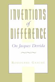 Inventions of difference : on Jacques Derrida