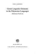 Cover of: Greek linguistic elements in the Polynesian languages by Nors S. Josephson