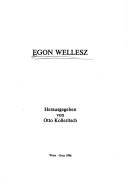 Cover of: Egon Wellesz