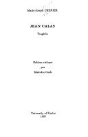Cover of: Jean Calas: tragédie