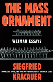 The mass ornament : Weimer essays