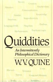 Cover of: Quiddities: An Intermittently Philosophical Dictionary