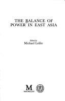 The Balance of power in East Asia