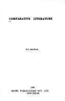 Cover of: Comparative literature
