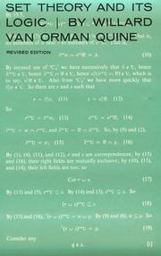 Cover of: Set Theory and Its Logic