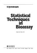 Cover of: Statistical techniques in bioassay by Z. Govindarajulu