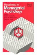 Cover of: Readings in managerial psychology. by 