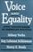 Cover of: Voice and Equality