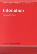 Cover of: Intonation by Alan Cruttenden