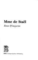 Cover of: Mme. de Staël